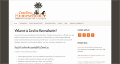 Desktop Screenshot of carolinahomeschooler.com